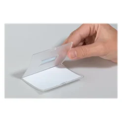 Durable Clickfold - 10 Portes badge pliables avec aimant - 40 x 75 mm