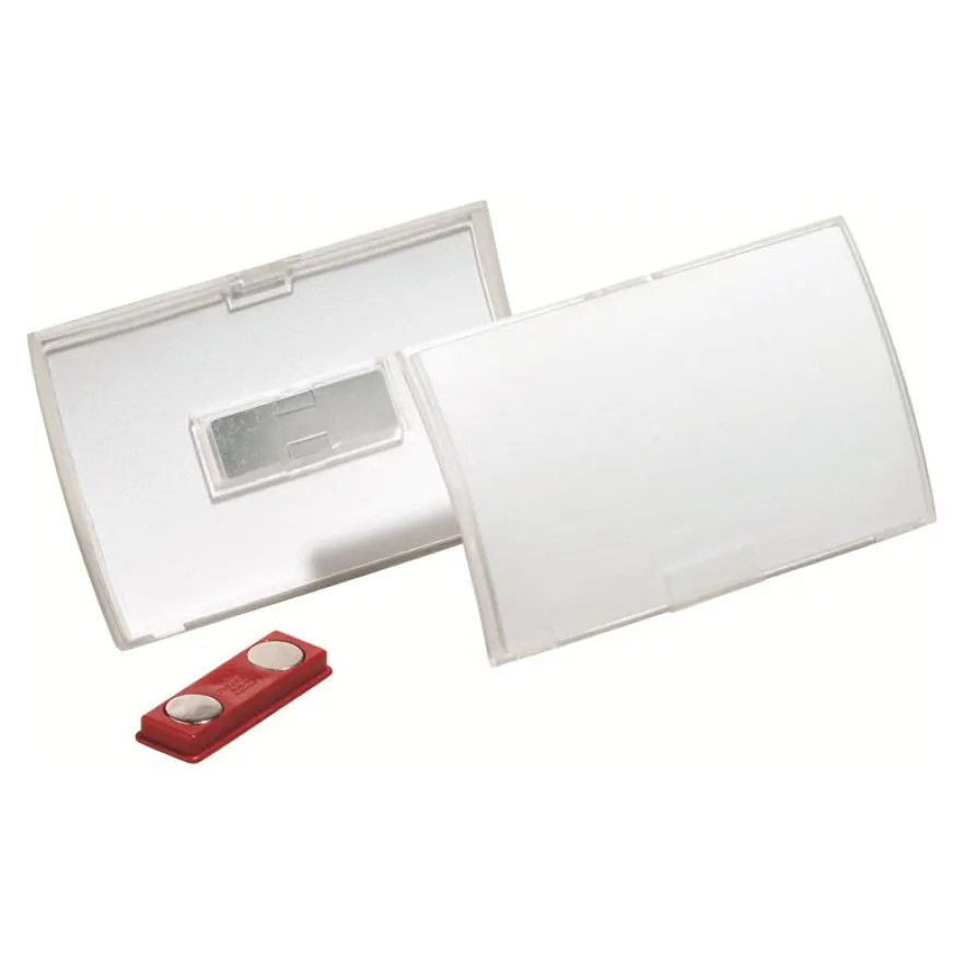 Durable Clickfold - 10 Portes badge pliables avec aimant - 40 x 75 mm