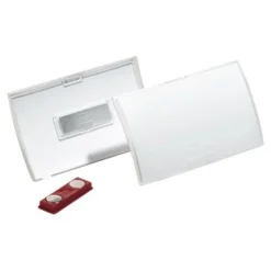 Durable Clickfold - 10 Portes badge pliables avec aimant - 40 x 75 mm