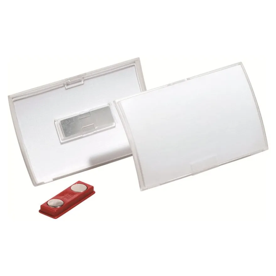 Durable Clickfold - 10 Portes badge pliables avec aimant - 54 x 90 mm