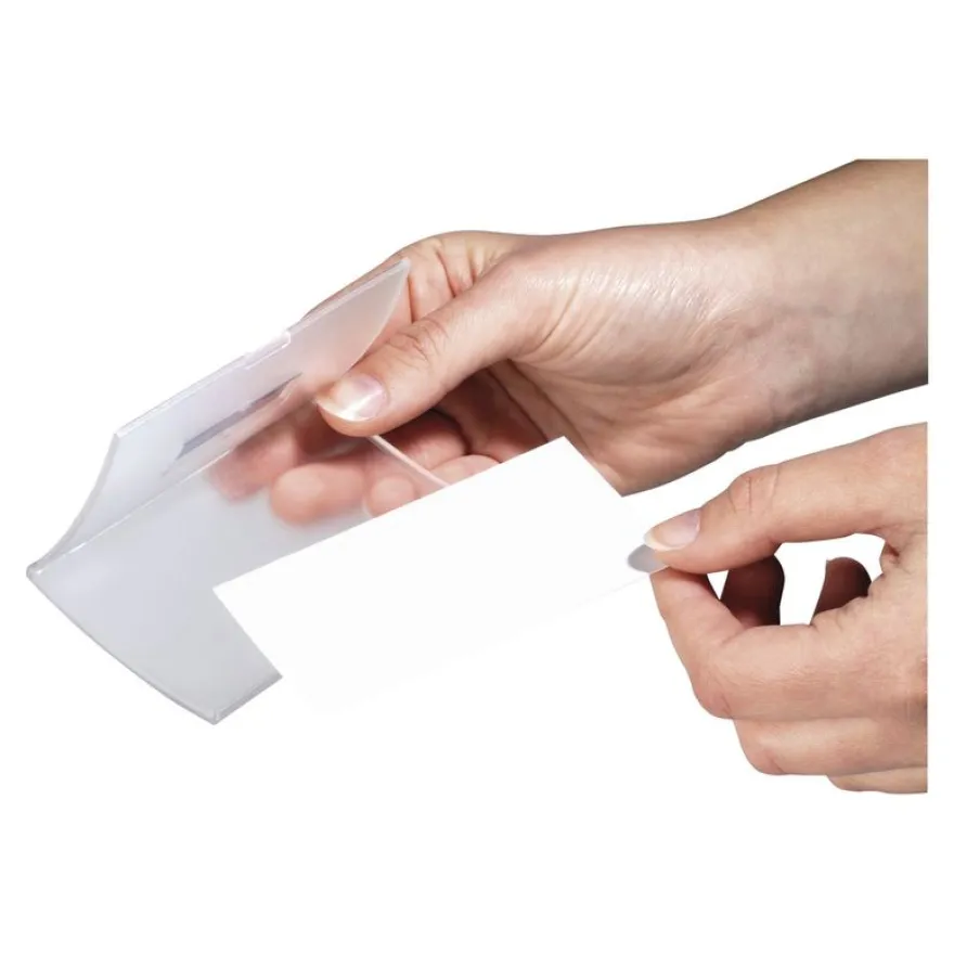 Durable Clickfold - 10 Portes badge pliables avec aimant - 54 x 90 mm