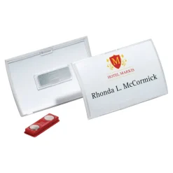 Durable Clickfold - 10 Portes badge pliables avec aimant - 54 x 90 mm