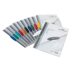 Durable Duraclip - 5 Chemises à clip - A4 - couleurs assorties