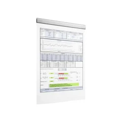 Durable Durafix - 5 Barres d'affichage adhésives 210 mm - argent métallisé - pour documents A4 portrait ou A5 paysage