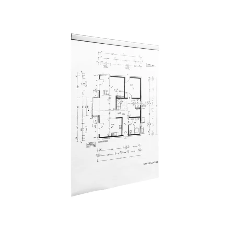 Durable Durafix - 5 Barres d'affichage adhésives 297 mm - argent métallisé - pour documents A3 portrait ou A4 paysage