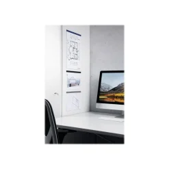 Durable Durafix - 5 Barres d'affichage adhésives 297 mm - argent métallisé - pour documents A3 portrait ou A4 paysage