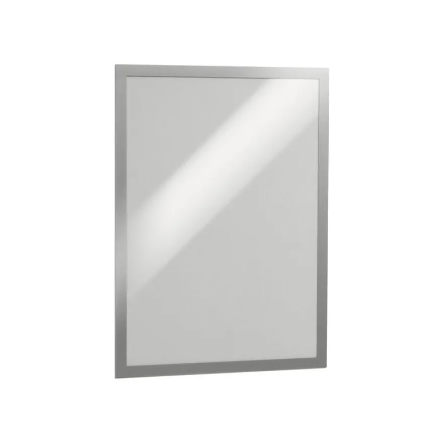 Durable Duraframe - 2 Cadres d'affichage adhésif repositionnable - A3 - argent
