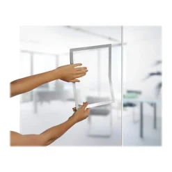Durable Duraframe - Cadre d'affichage adhésif repositionnable - A4 - argent