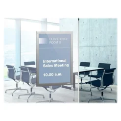 Durable Duraframe - Cadre d'affichage adhésif repositionnable - A4 - argent