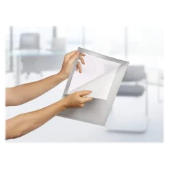 Durable Duraframe - Cadre d'affichage adhésif repositionnable - A4 - argent