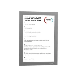 Durable Duraframe - Cadre d'affichage adhésif repositionnable - A5 - argent