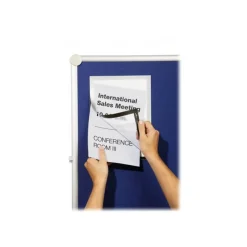 Durable Duraframe Grip - Cadre d'affichage auto-agrippant - A4 - argent - pour les surfaces en tissu