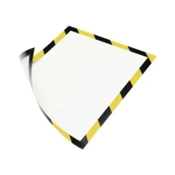 Durable Duraframe Magnetic Security - Cadre d'affichage magnétique bicolore - A4 - jaune/noir