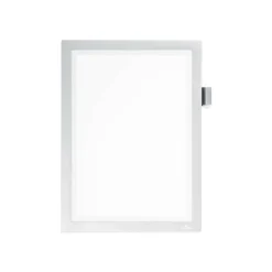 Durable Duraframe Note - Cadre d'affichage adhésif - A4 - argent - avec porte-stylo