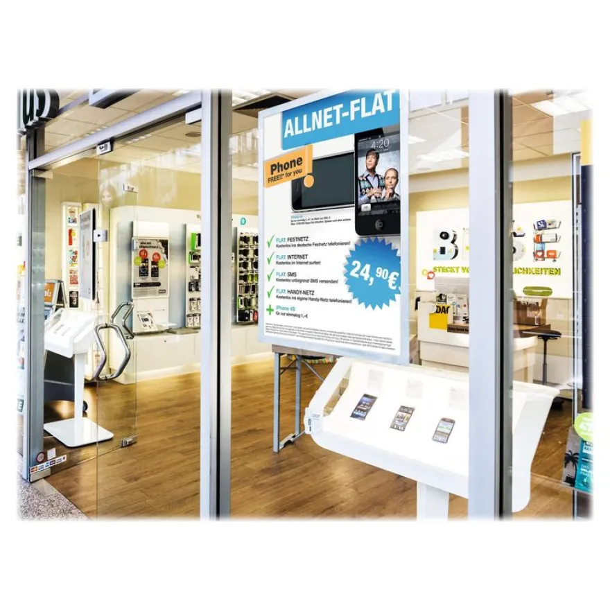 Durable Duraframe Poster - Cadre d'affichage adhésif - A1 - argent