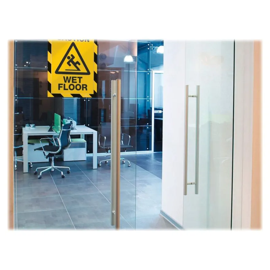 Durable Duraframe Security - 2 Cadres d'affichage bicolore - A4 - jaune/noir (encadrement magnétique)