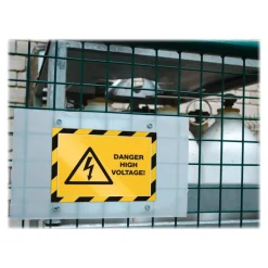 Durable Duraframe Security - 2 Cadres d'affichage bicolore - A4 - jaune/noir (encadrement magnétique)