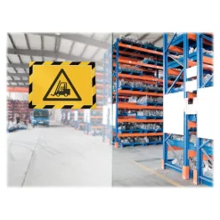 Durable Duraframe Security - 2 Cadres d'affichage bicolore - A4 - jaune/noir (encadrement magnétique)