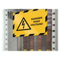 Durable Duraframe Security - 2 Cadres d'affichage bicolore - A4 - jaune/noir (encadrement magnétique)