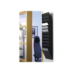 Durable Flexiboxx - Présentoir mural porte-document - 12 cases A4 paysage - noir