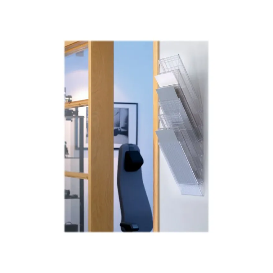Durable Flexiboxx - Présentoir mural porte-document - 6 cases A4 paysage - transparent