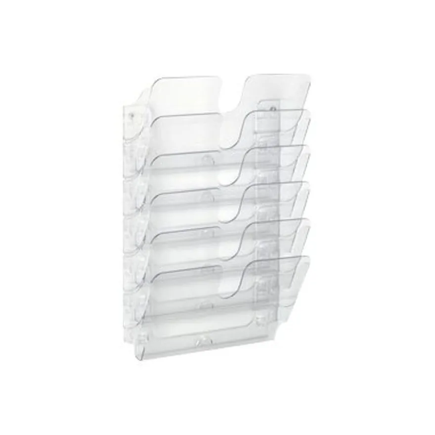 Durable Flexiplus - Trieur mural porte-document - 6 cases A4 horizontal - transparent