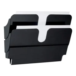 Durable Flexiplus - Trieur mural porte-document - 2 cases A4 horizontal - noir