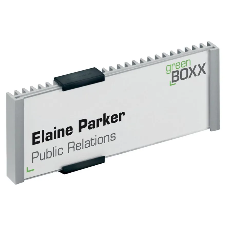 Durable Info Sign - Plaque de porte personnalisable - format "Titre"