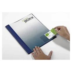 DURABLE POCKETFIX - 10 Porte-étiquette adhésives - 57x 90 mm - transparent