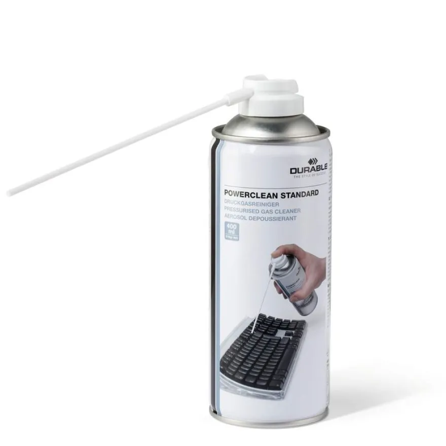Durable Powerclean - gaz dépoussiérant - lot de 2 - 400 ml
