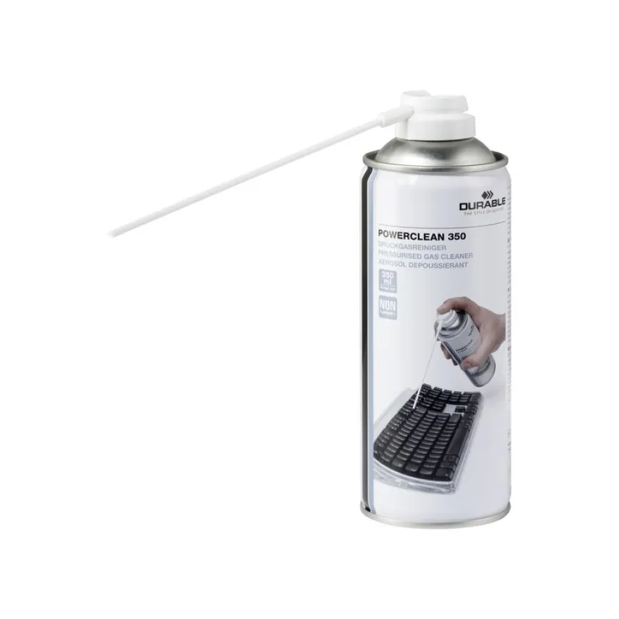 Durable Powerclean - gaz dépoussiérant - 350 ml