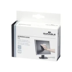 Durable Screenclean DUO - boite de 20 pochettes nettoyantes (10 sèches + 10 humides) pour écran