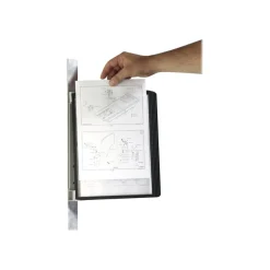 Durable Vario - Support mural magnétique avec 5 pochettes A4 - noir