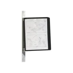 Durable Vario - Support mural magnétique avec 5 pochettes A4 - noir