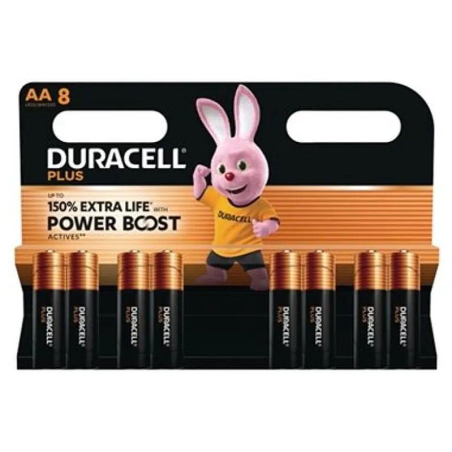 Duracell 150% - 8 piles alcalines - AA LR06