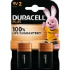 DURACELL 100% Plus - 2 piles alcalines - 9V