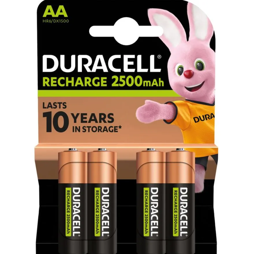 DURACELL Ultra DX1500 - 4 piles alcalines rechargeables - AA HR6