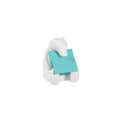 Dévidoir Z-Notes Post-it forme Ours polaire avec 1 bloc Z-Notes bleu océan 76 x 76 mm