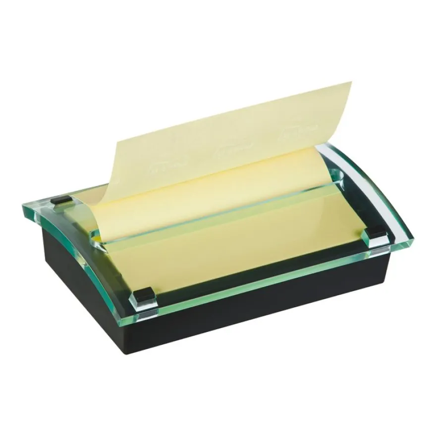 Dévidoir Z-Notes Post-it Millenium + 1 bloc z-notes Jaune