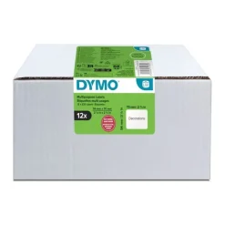 DYMO - 12 rouleaux de 320 étiquettes - 54 x 70 mm - blanc