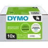 DYMO D1 - Pack de - 10 rubans d'étiquetage - noir/blanc- 12mm x 7m