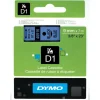 Dymo D1 - Ruban d'étiquettes auto-adhésives - 1 rouleau (9 mm x 7 m) - fond bleu écriture noire