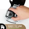 Dymo D1 - Ruban d'étiquettes auto-adhésives - 1 rouleau (12 mm x 7 m) - fond transparent écriture blanche