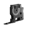 Dymo D1 - Ruban d'étiquettes auto-adhésives - 1 rouleau (12 mm x 7 m) - fond noir écriture blanche