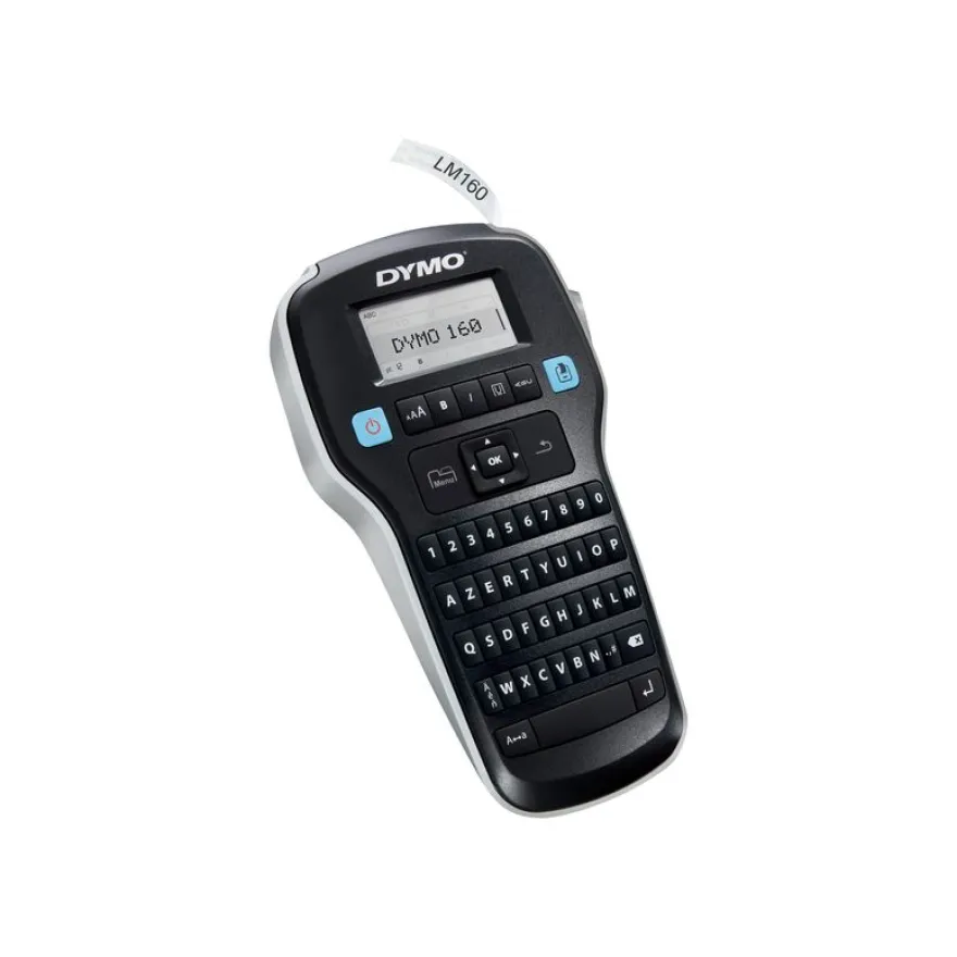 Dymo LabelManager 160 - Étiqueteuse - imprimante d'étiquettes - impression par transfert thermique (Pack étiqueteuse + 3 rubans D1)