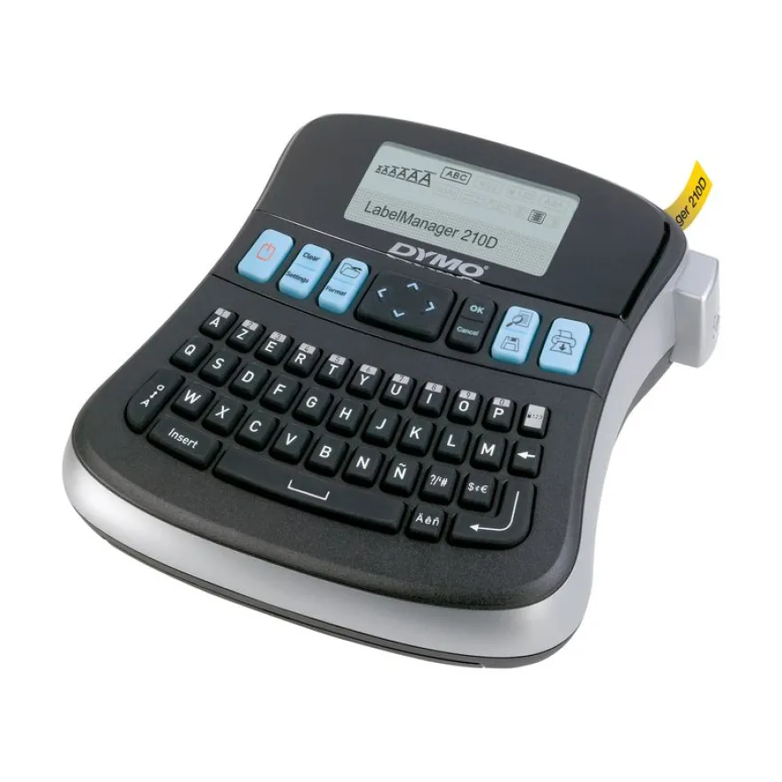 Dymo LabelManager 210D - Étiqueteuse - imprimante d'étiquettes monochrome - impression par transfert thermique