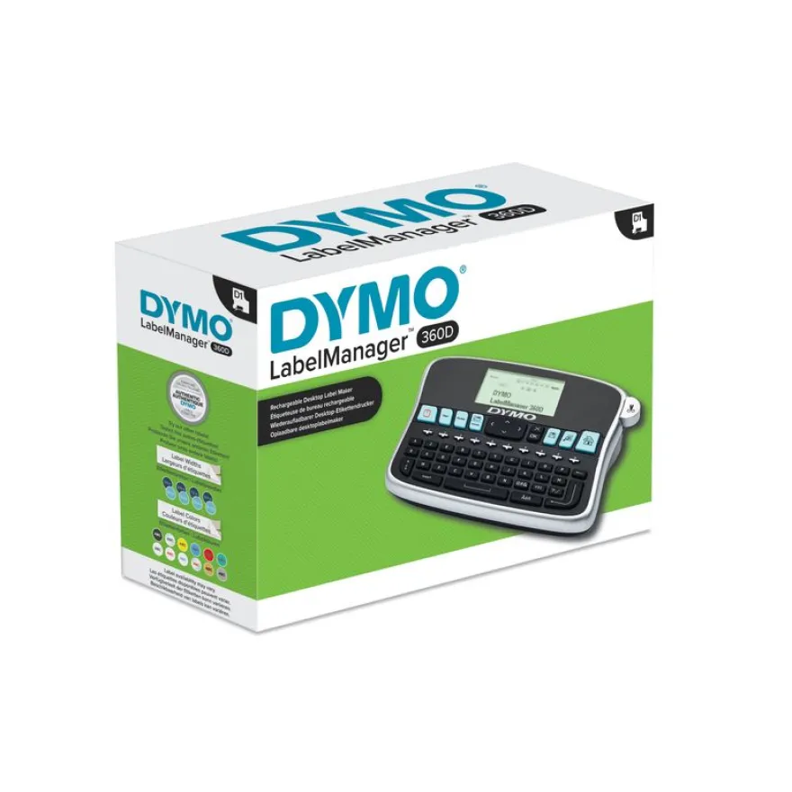 Dymo LabelManager 360D - Étiqueteuse - imprimante d'étiquettes monochrome - impression par transfert thermique
