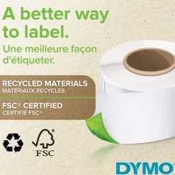 Dymo LabelWriter - Ruban d'étiquettes auto-adhésives - 1 rouleau de 1000 étiquettes (32 x 57 mm) - fond blanc écriture noire