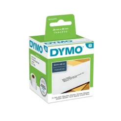 Dymo LabelWriter Address - Ruban d'étiquettes auto-adhésives - 2 rouleaux de 130 étiquettes (28 x 89 mm) - fond blanc écriture noire