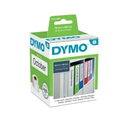 Dymo LabelWriter LAF Labels Large - Ruban d'étiquettes auto-adhésives - 1 rouleau de 110 étiquettes (59 x 190 mm) - fond blanc écriture noire